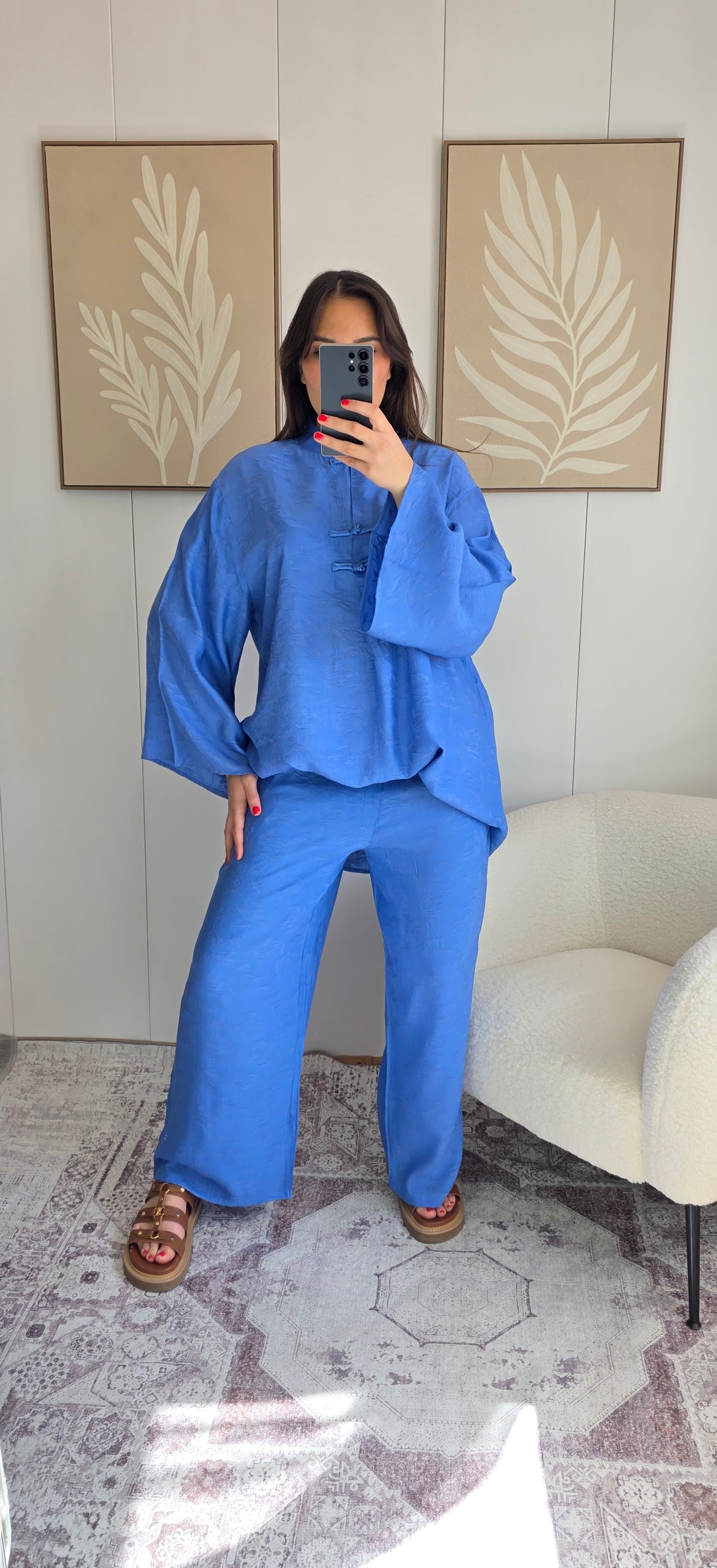 Ensemble Cherine bleu