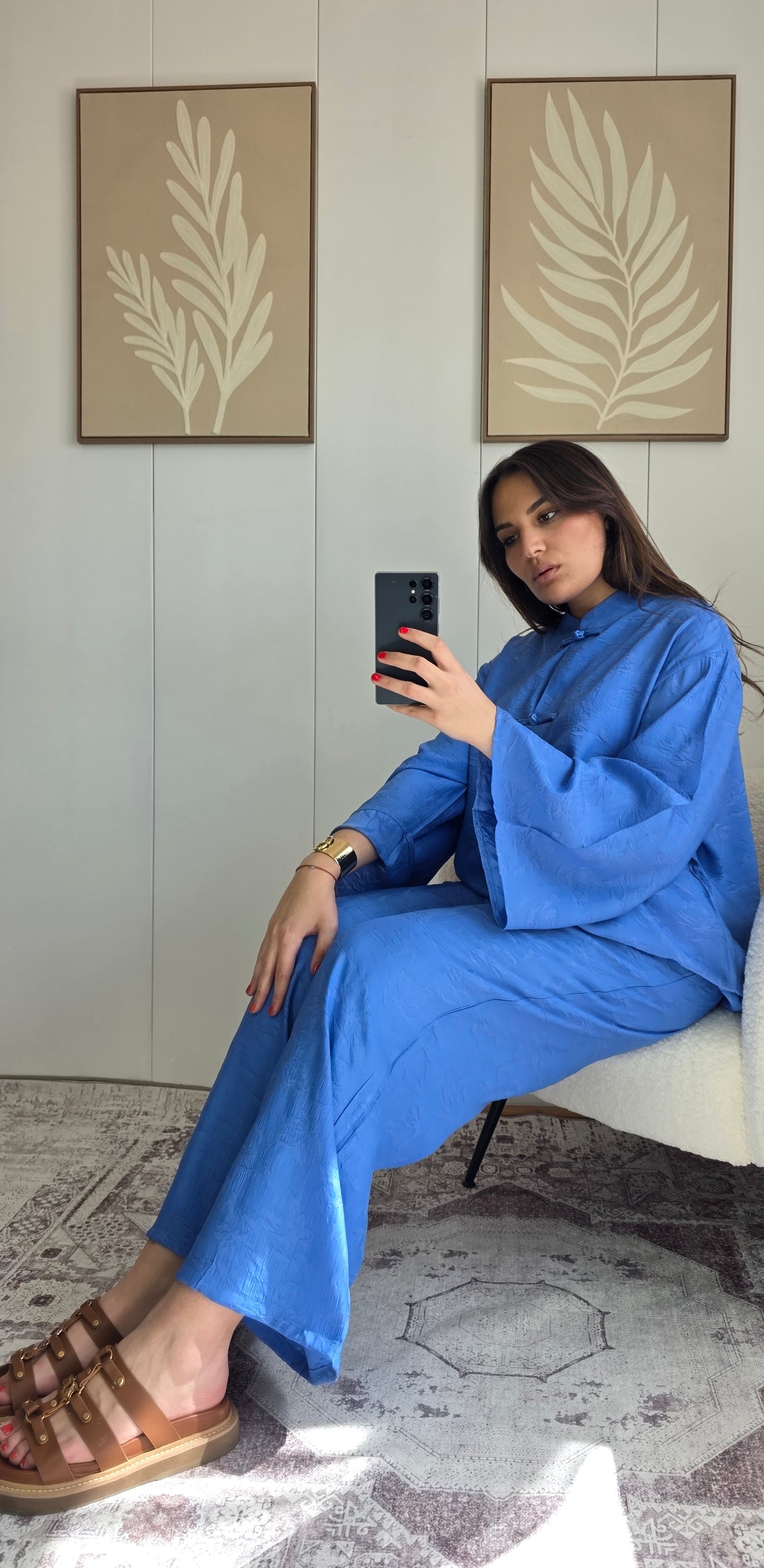Ensemble Cherine bleu