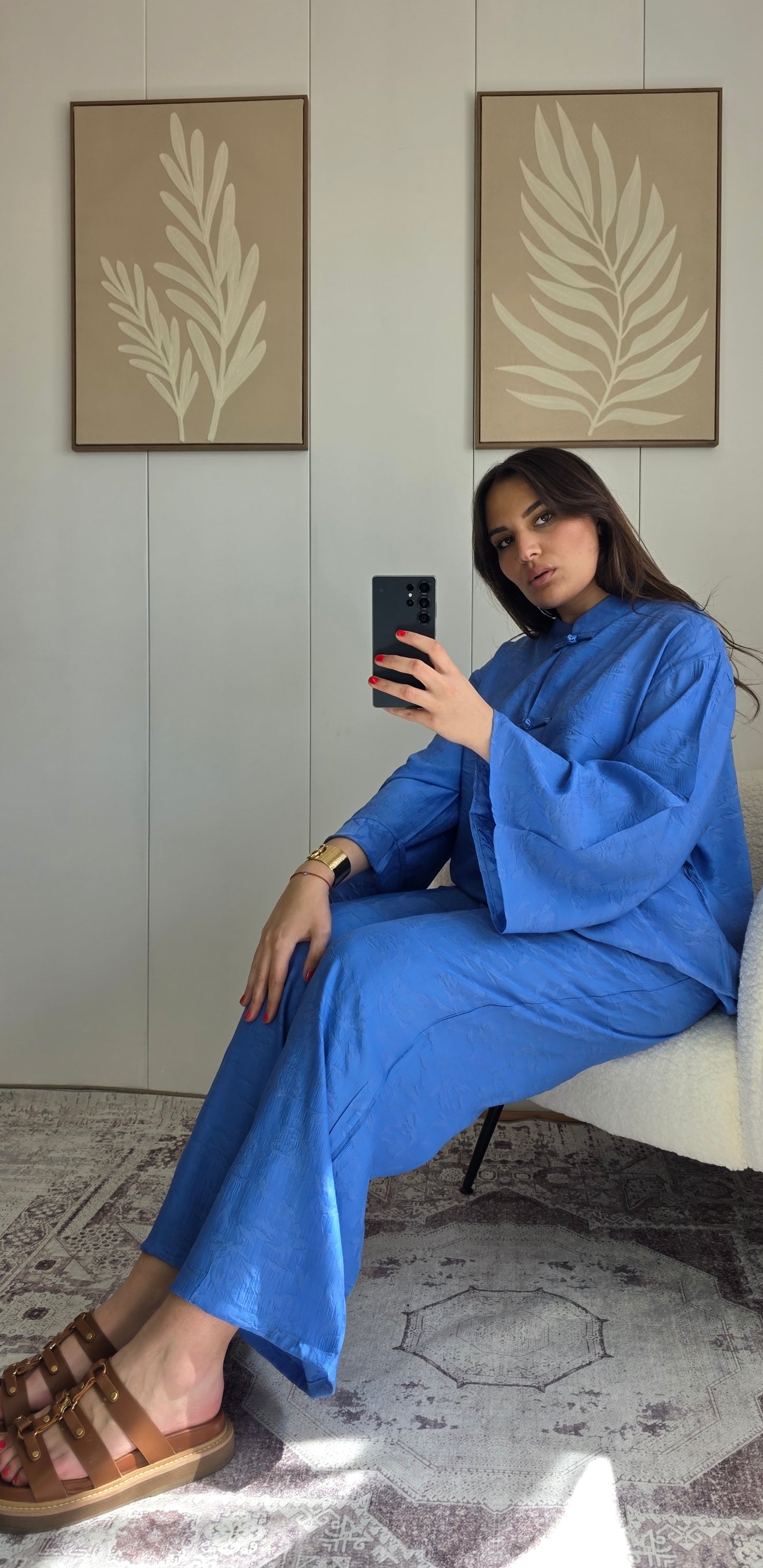 Ensemble Cherine bleu