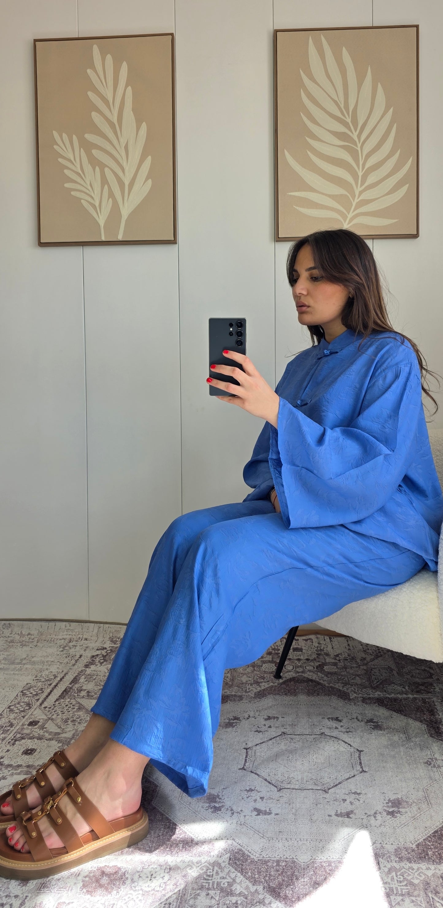 Ensemble Cherine bleu